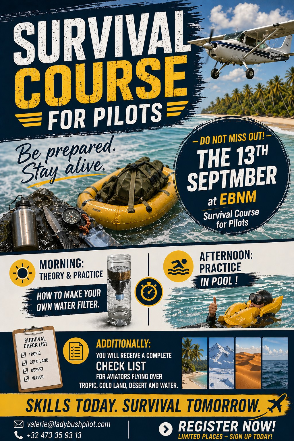 Survival course for pilots